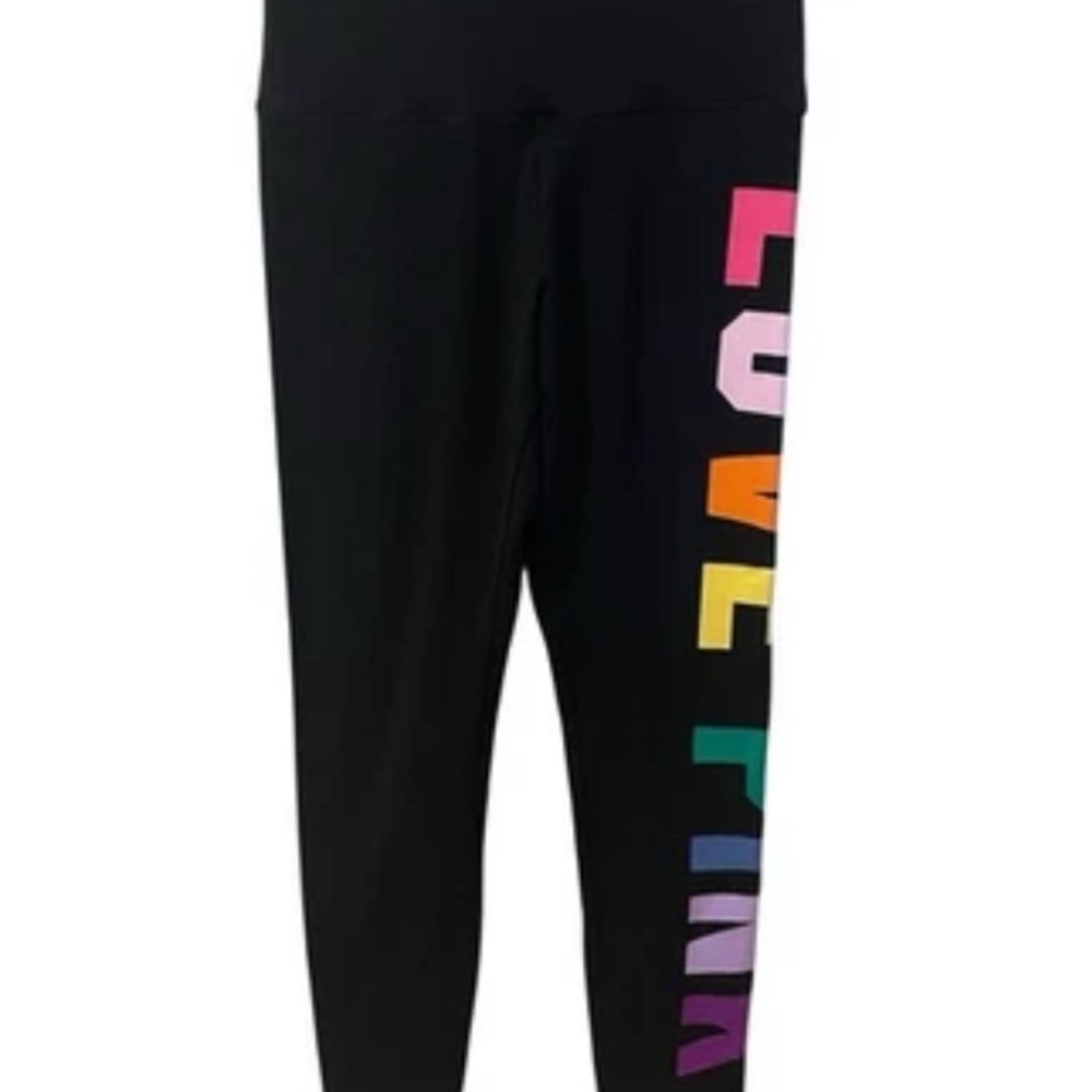 Victoria's Secret PINK Active Cotton High Waist Full Length Leggings “Love Pink”